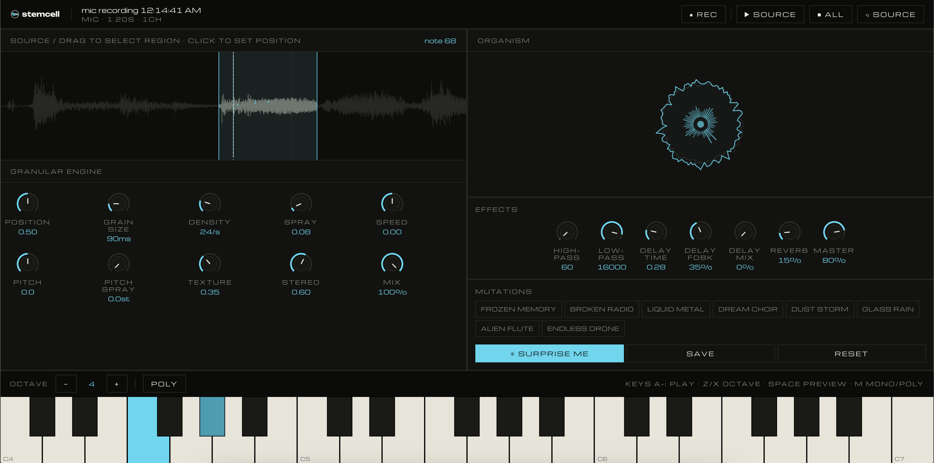 Stemcell - Granular Synthesizer
